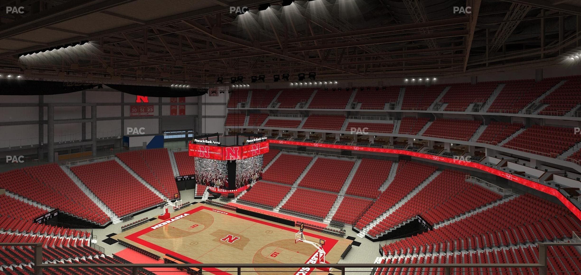 Pinnacle Bank Arena - Section 316 Seat View