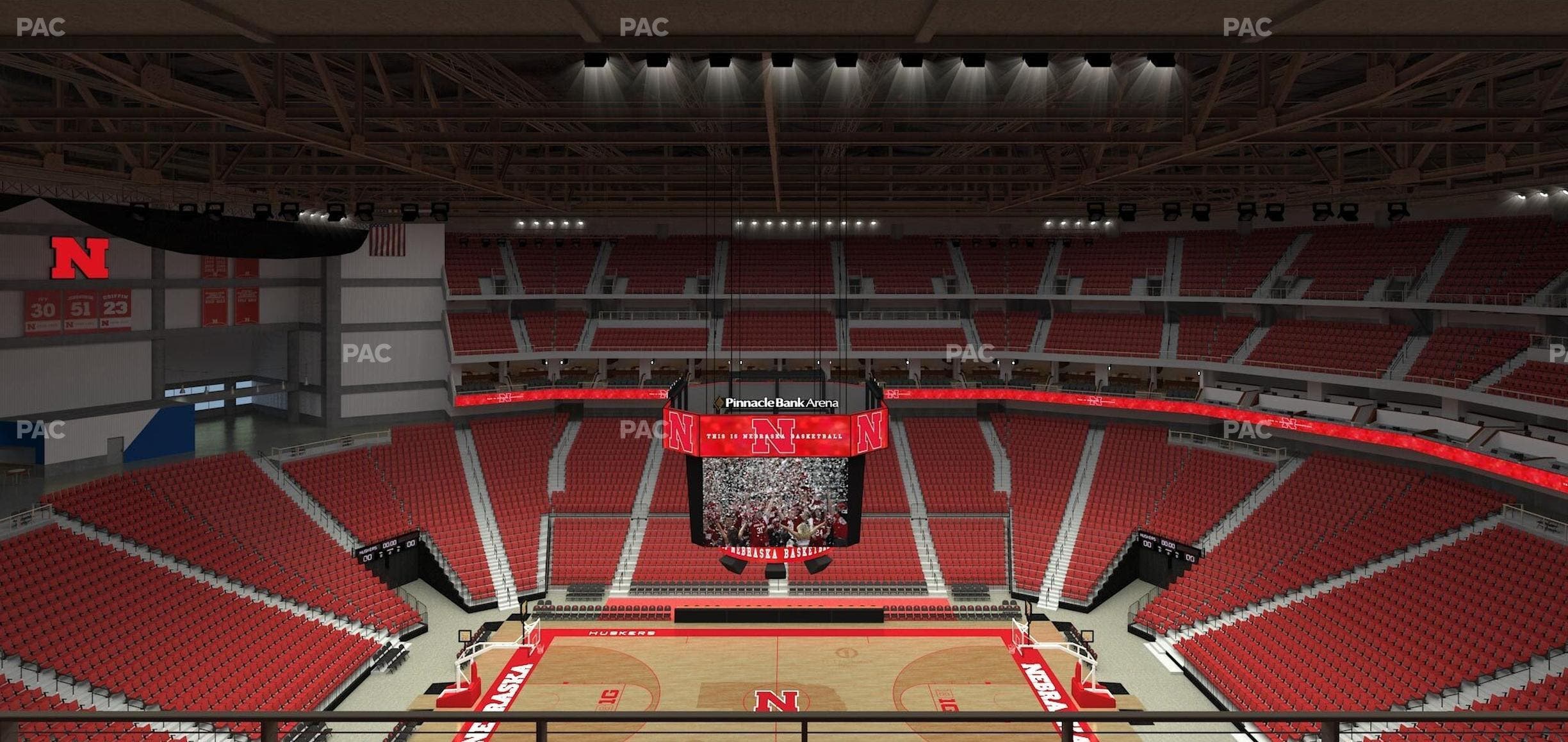 Pinnacle Bank Arena - Section 319 Seat View