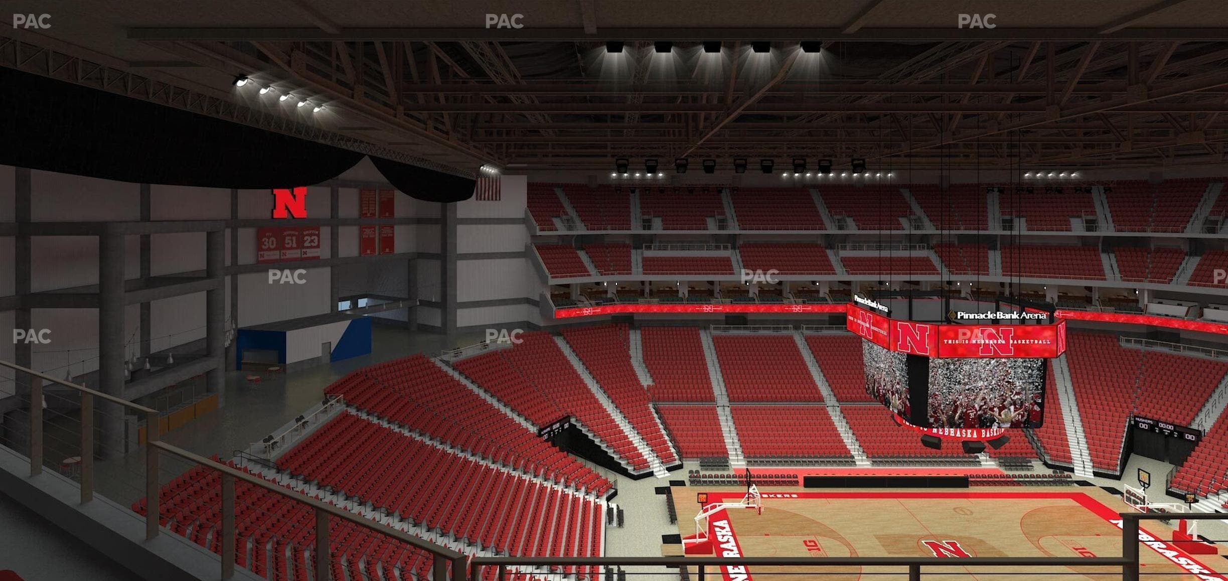Pinnacle Bank Arena - Section 321 Seat View