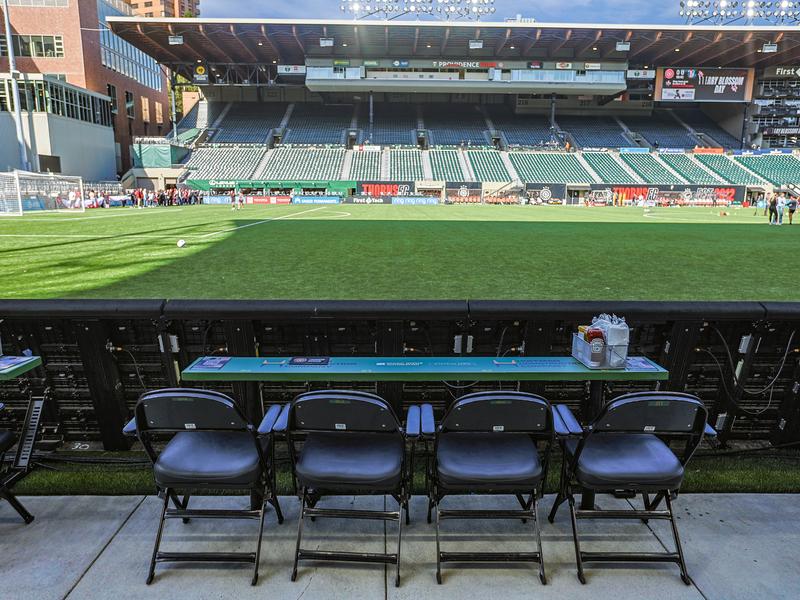 Pitchside seats