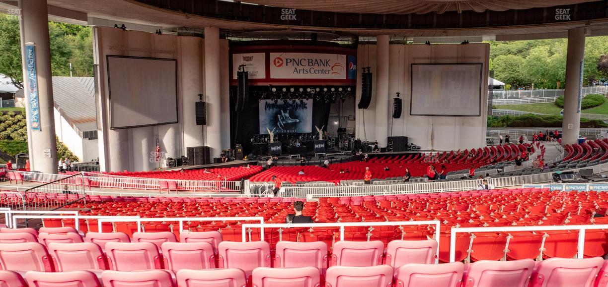 PNC Bank Arts Center - Section 404 Seat View