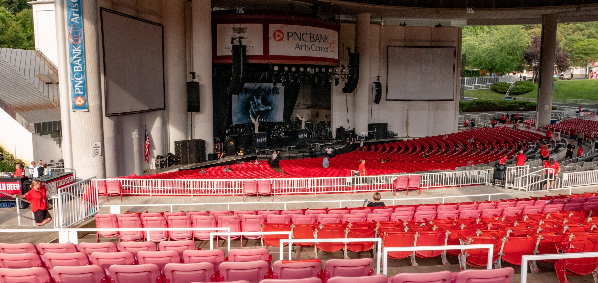 PNC Bank Arts Center - Section 405 Seat View