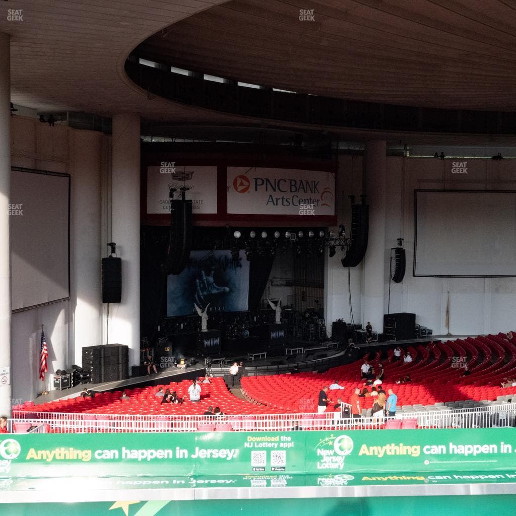 PNC Bank Arts Center - Section Nj Lottery Deck Seat View