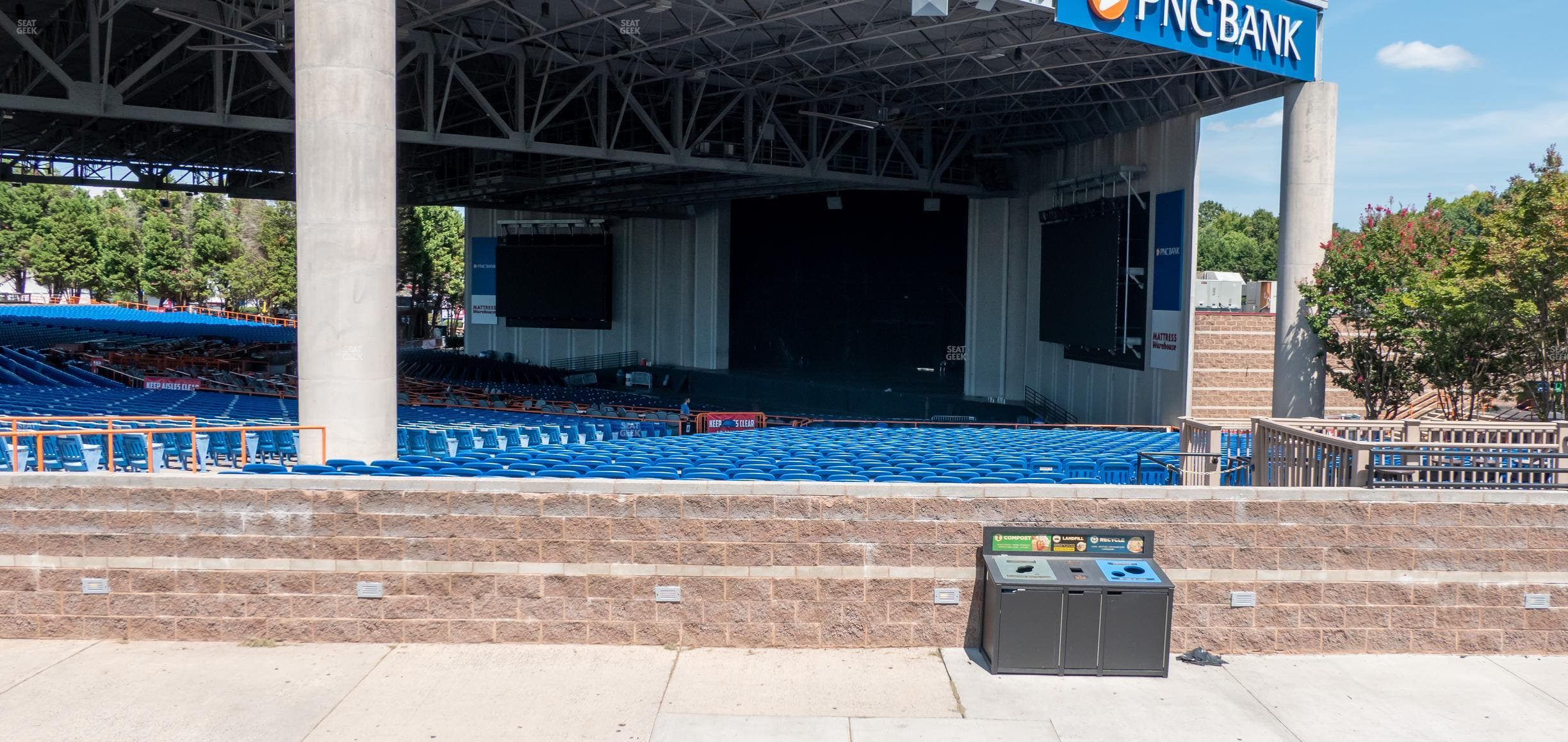PNC Music Pavilion - Section Terrace 10 Seat View