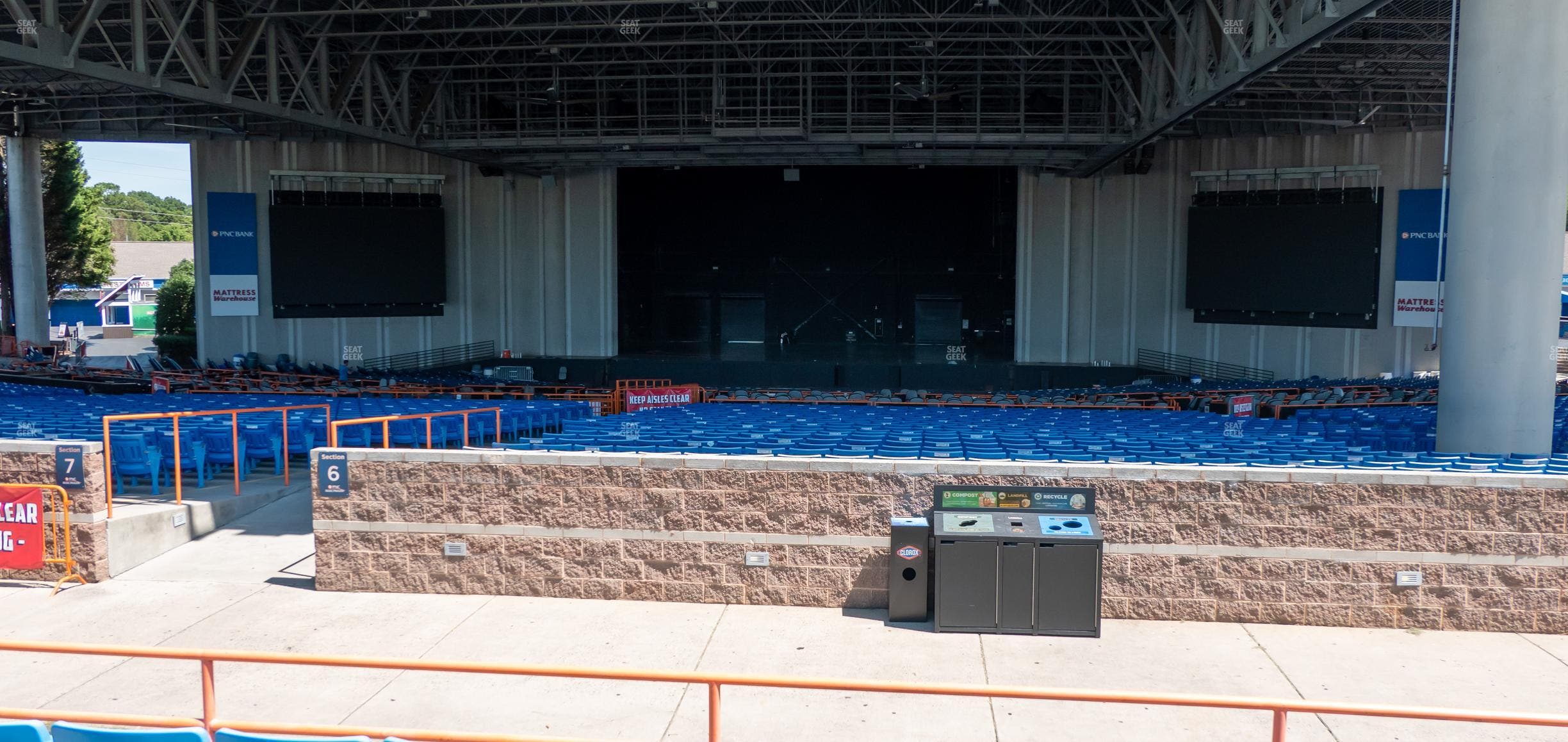 PNC Music Pavilion - Section Terrace 12 Seat View