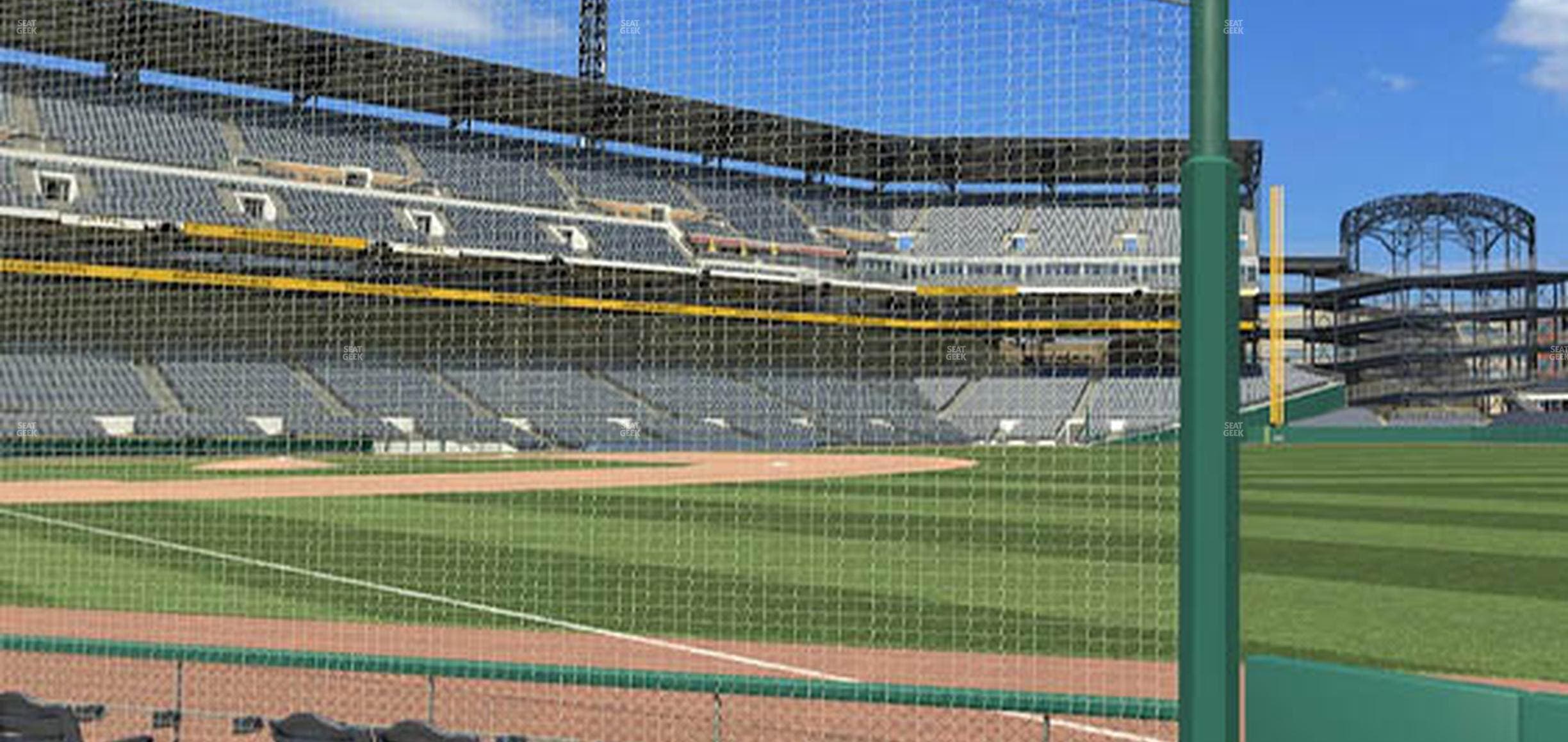PNC Park - Section Baseline Box 1 Seat View