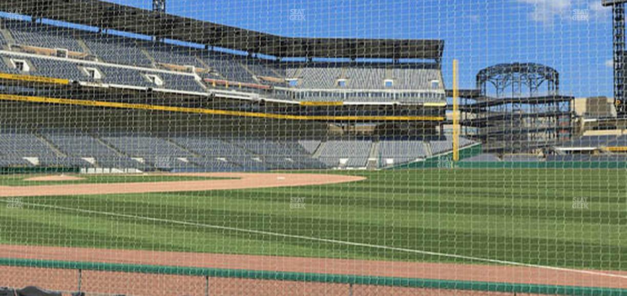 PNC Park - Section Baseline Box 2 Seat View