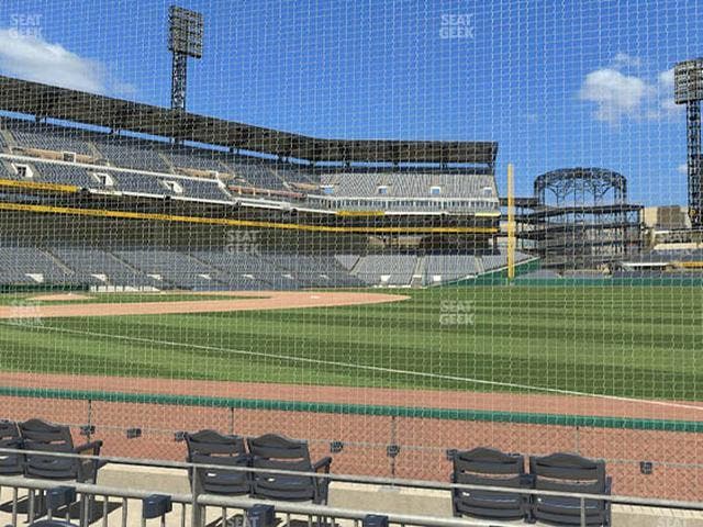 PNC Park - Section Baseline Box 2 Seat View