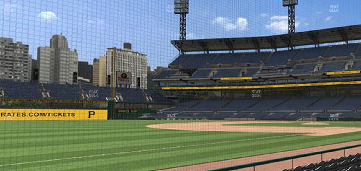 PNC Park - Section Baseline Box 29 Seat View