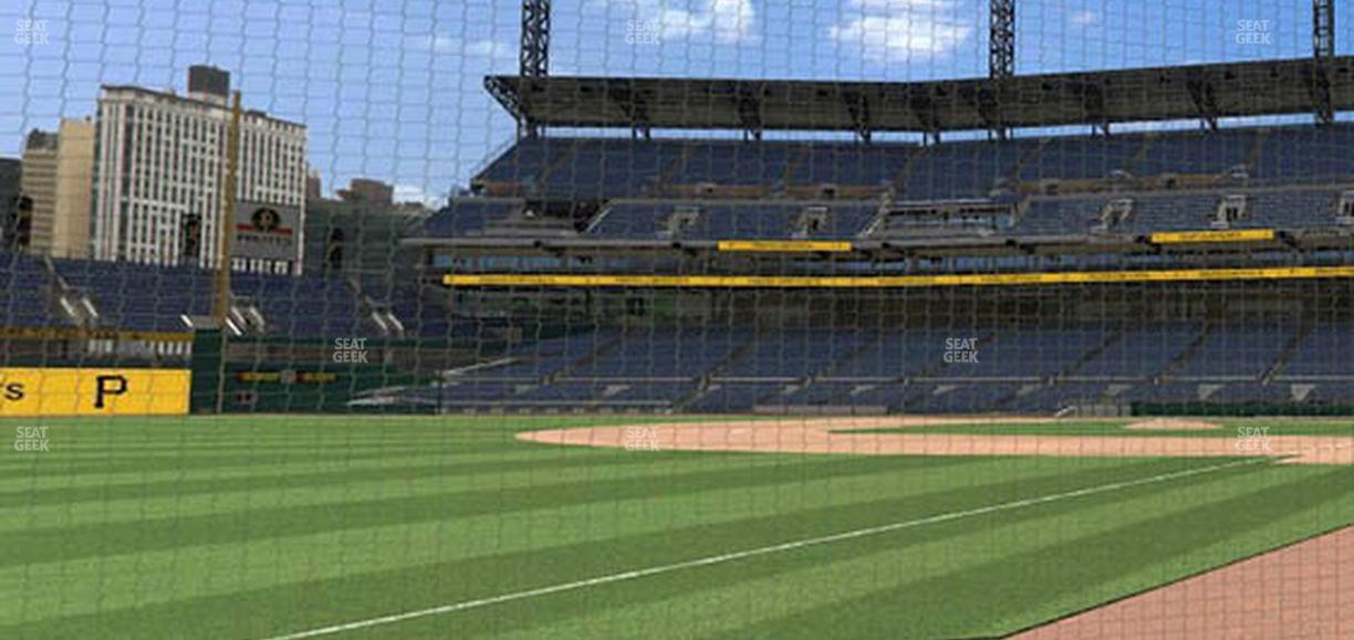 PNC Park - Section Baseline Box 30 Seat View