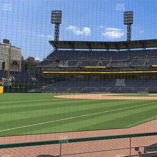 PNC Park - Section Baseline Box 30 Seat View