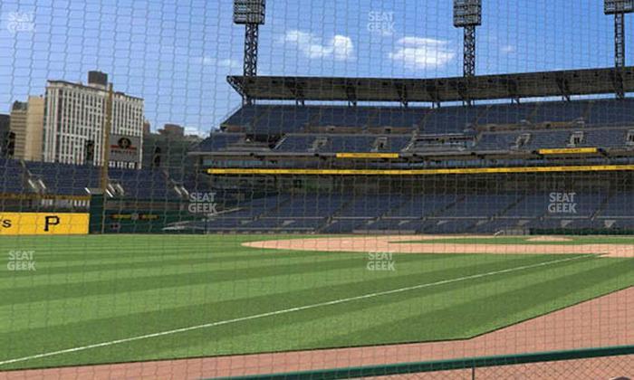 PNC Park - Section Baseline Box 30 Seat View