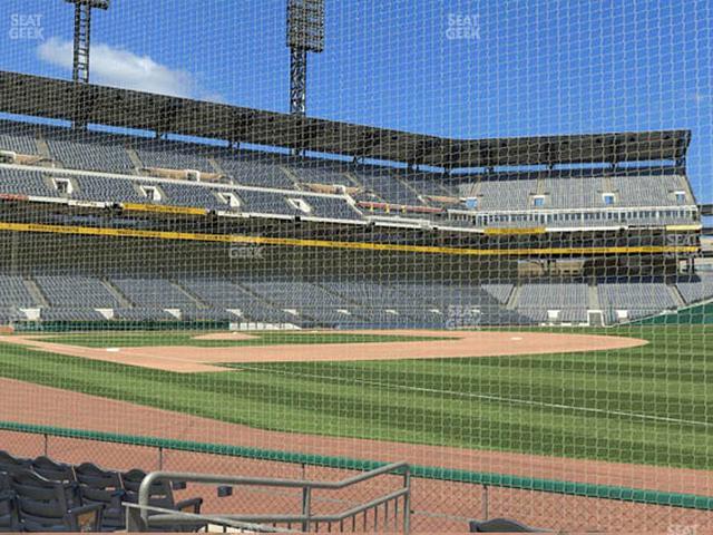 PNC Park - Section Baseline Box 4 Seat View