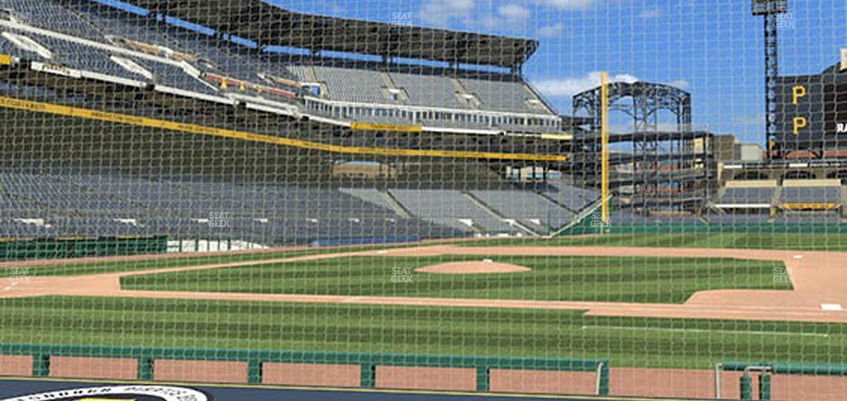 PNC Park - Section Dugout Box 10 Seat View