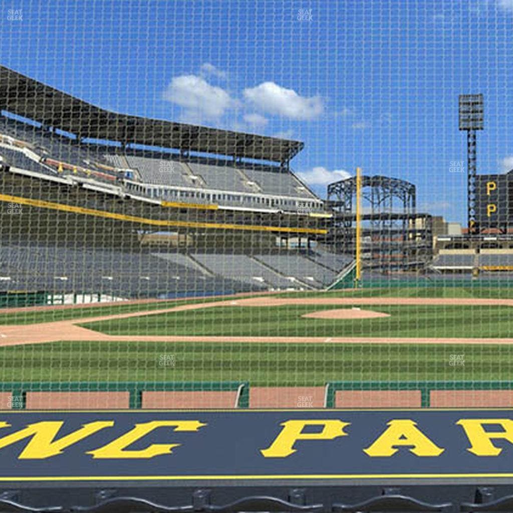 PNC Park - Section Dugout Box 11 Seat View