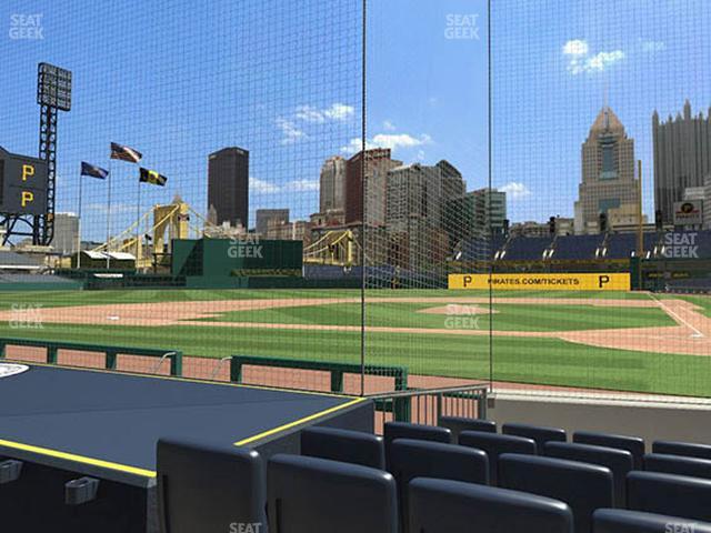 PNC Park - Section Dugout Box 20 Seat View