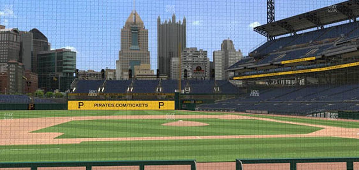 PNC Park - Section Dugout Box 22 Seat View