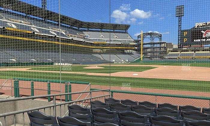 PNC Park - Section Dugout Box 9 Seat View
