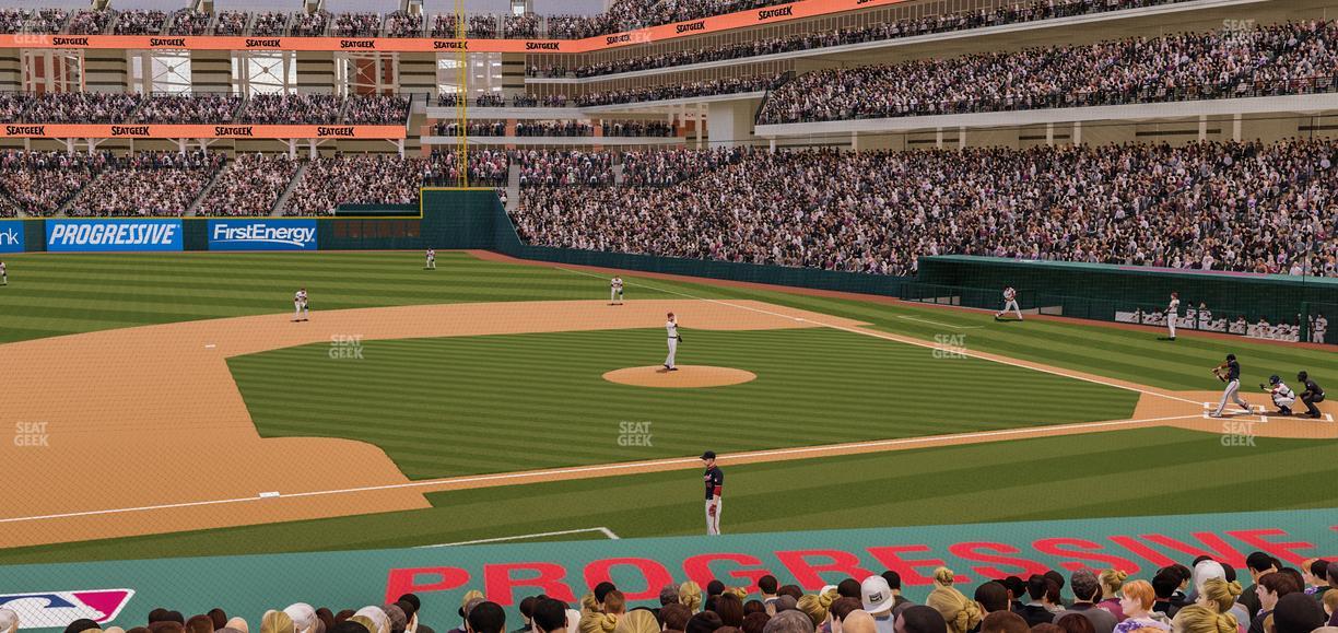 Progressive Field - Section 163 Seat View