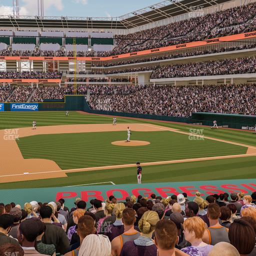 Progressive Field - Section 163 Seat View