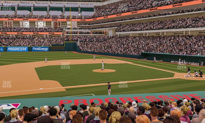 Progressive Field - Section 163 Seat View