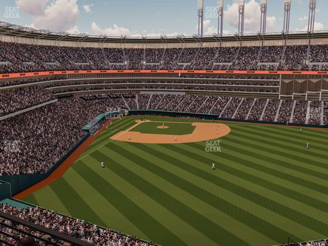 Progressive Field - Section 406 Seat View