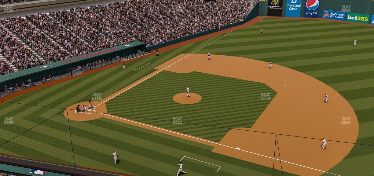 Progressive Field - Section 438 Seat View