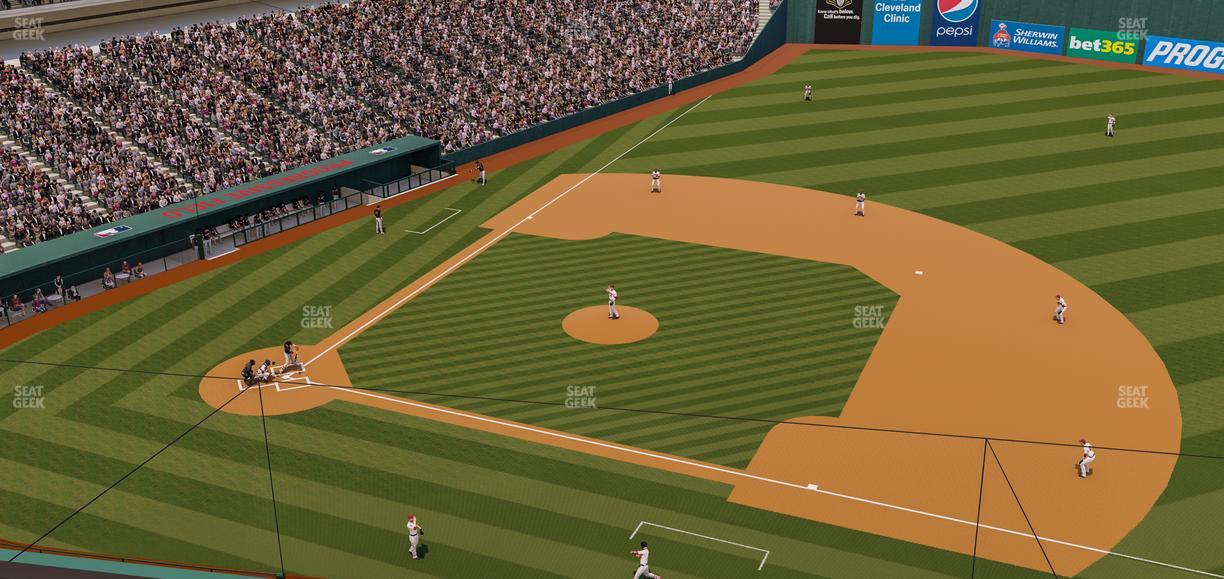 Progressive Field - Section 442 Seat View