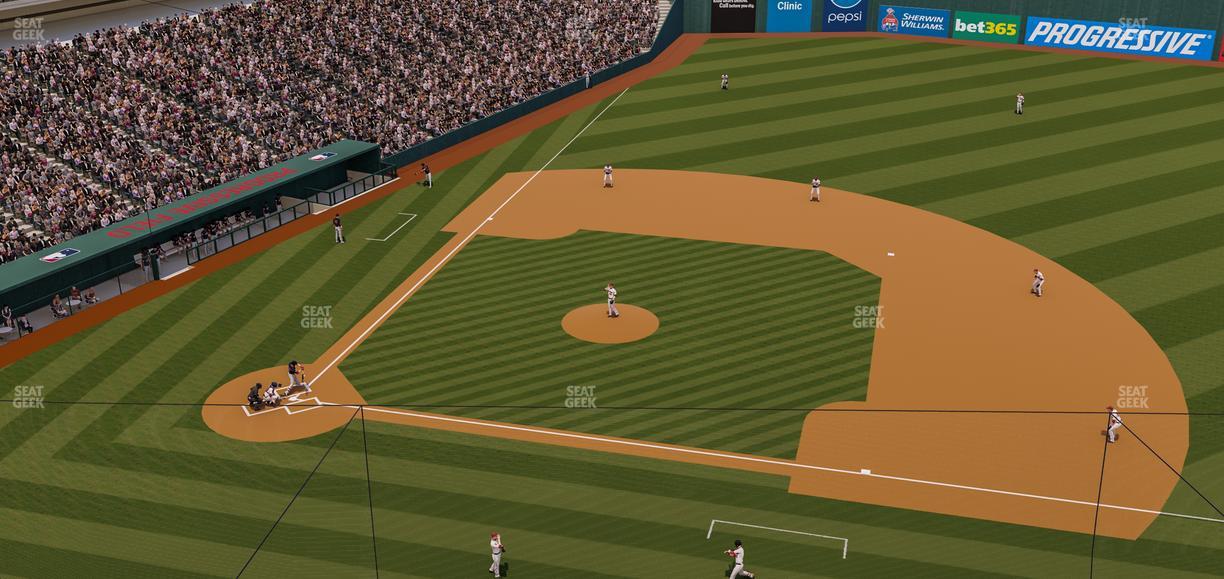 Progressive Field - Section 444 Seat View