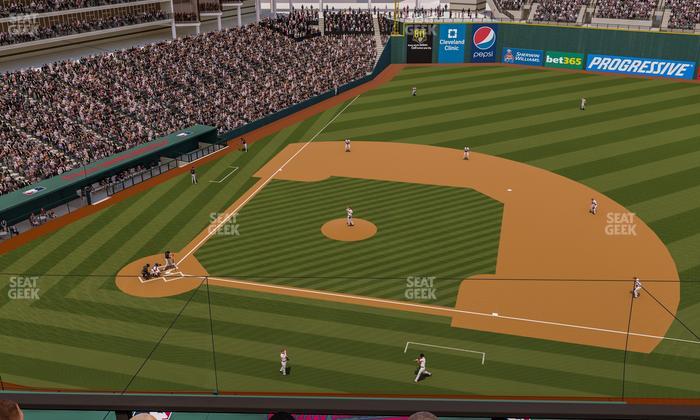 Progressive Field - Section 444 Seat View