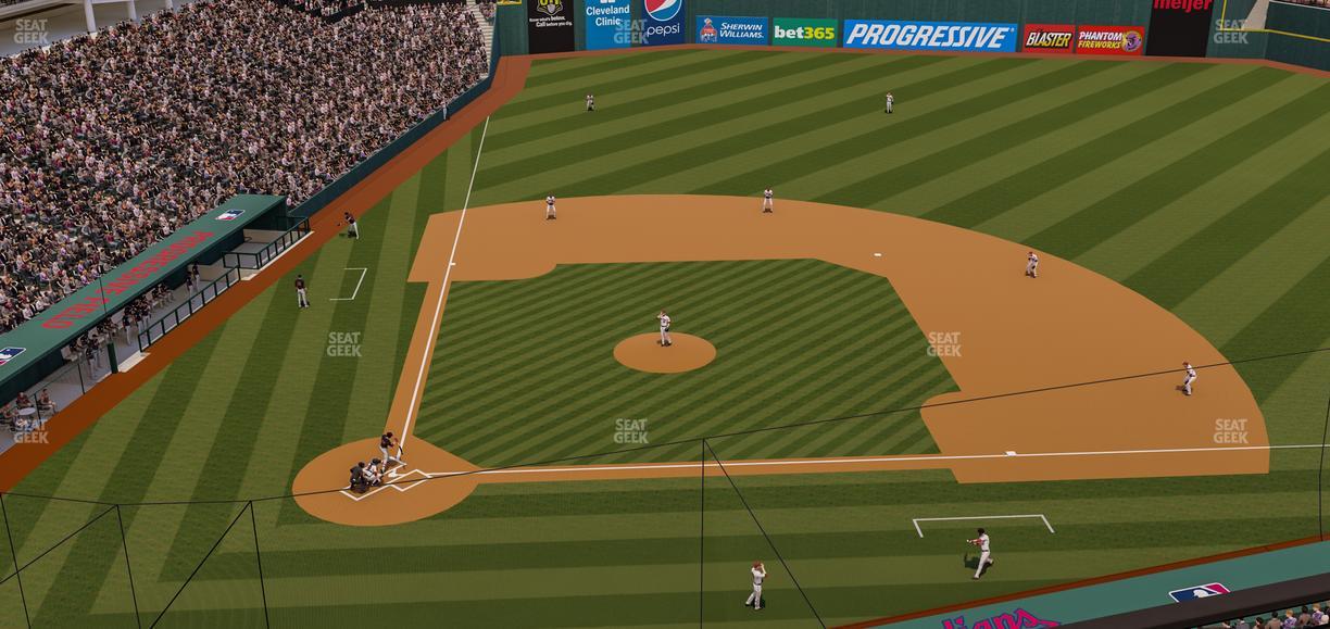 Progressive Field - Section 448 Seat View