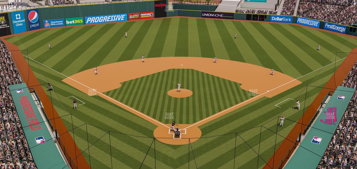 Progressive Field - Section 454 Seat View