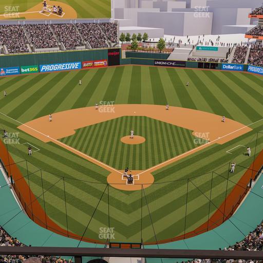 Progressive Field - Section 454 Seat View