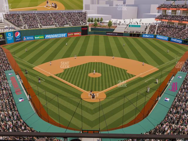 Progressive Field - Section 454 Seat View