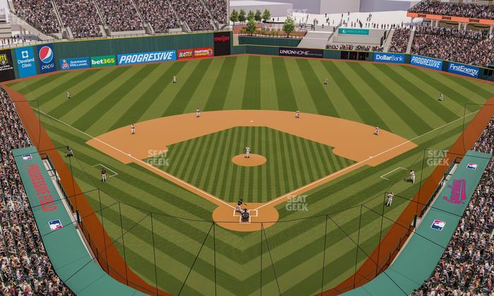 Progressive Field - Section 454 Seat View