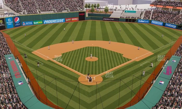 Progressive Field - Section 454 Seat View