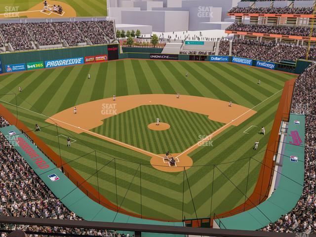 Progressive Field - Section 455 Seat View