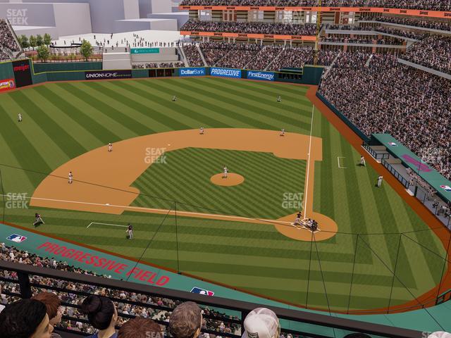 Progressive Field - Section 458 Seat View