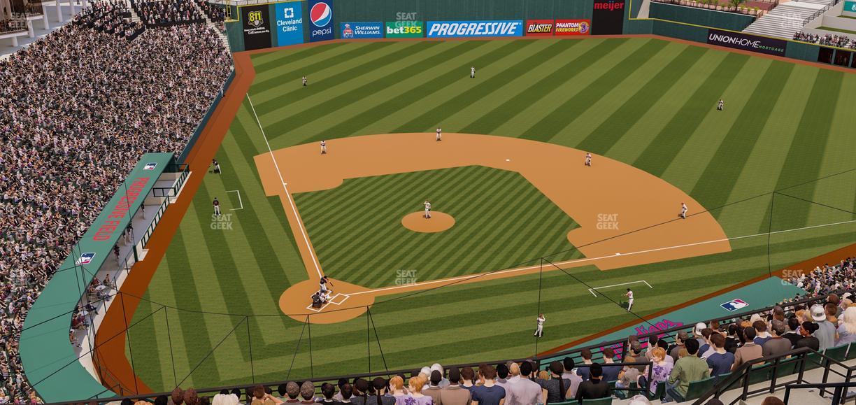 Progressive Field - Section 551 Seat View