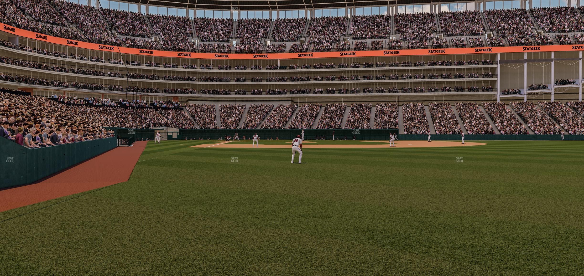 Progressive Field - Section Field View Bullpen Seat View