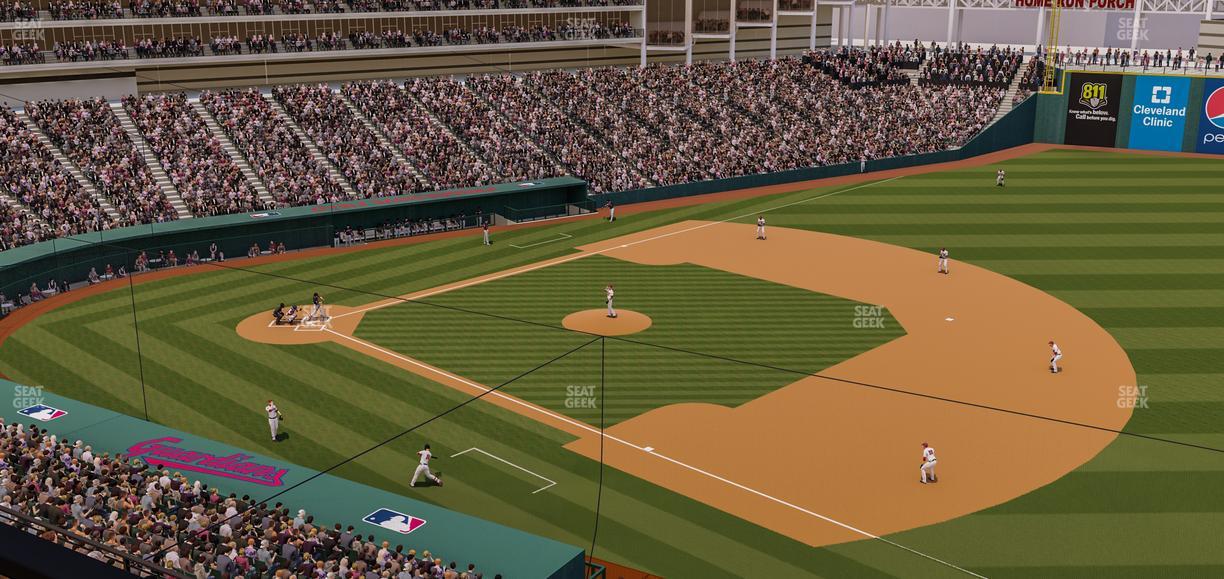 Progressive Field - Section Hargrove Seat View