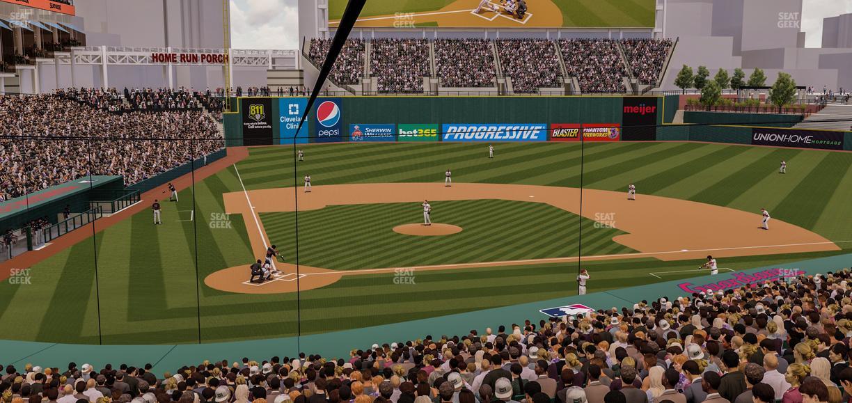 Progressive Field - Section Seatgeek Infield Box 1 Seat View