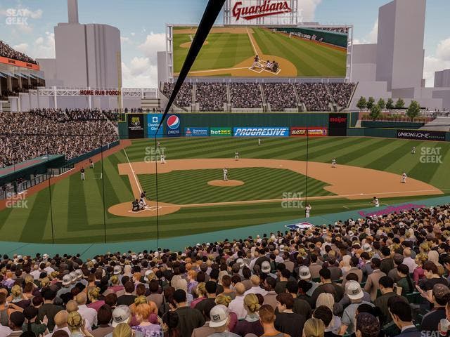 Progressive Field - Section Seatgeek Infield Box 1 Seat View
