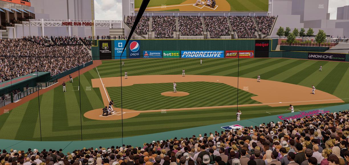 Progressive Field - Section Seatgeek Infield Box 1 Seat View