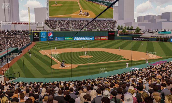 Progressive Field - Section Seatgeek Infield Box 3 Seat View