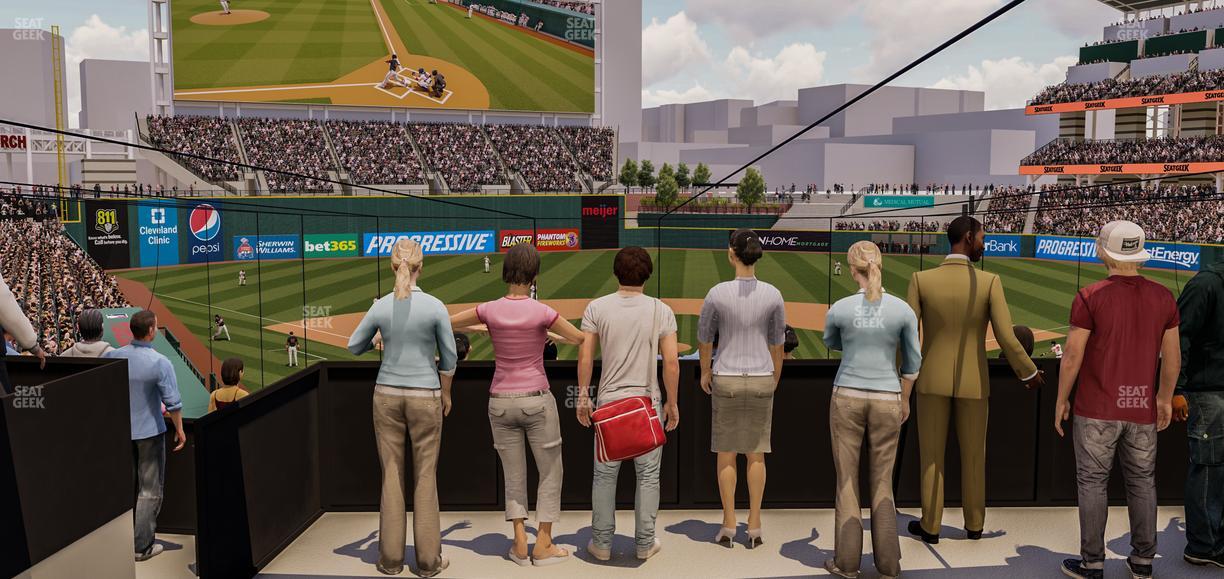 Progressive Field - Section Seatgeek Infield Lounge Seat View
