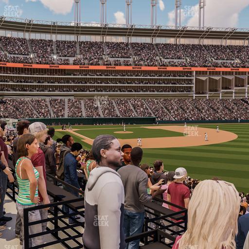 Progressive Field - Section The Corner Drink Rails Seat View