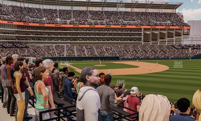 Progressive Field - Section The Corner Drink Rails Seat View