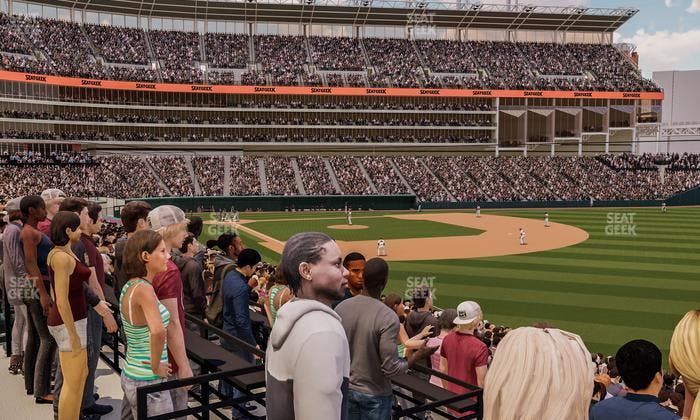 Progressive Field - Section The Corner Drink Rails Seat View