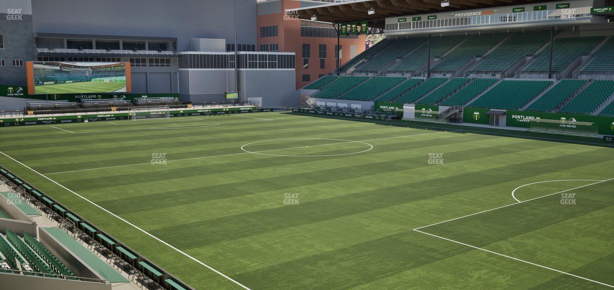 Providence Park - Section 102 Seat View
